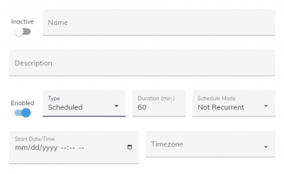 Scheduled Configuration