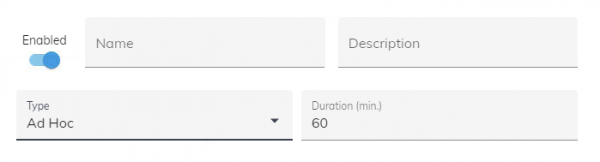  Ad Hoc Configuration