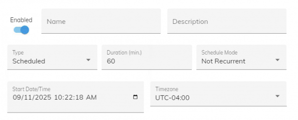  Scheduled Configuration